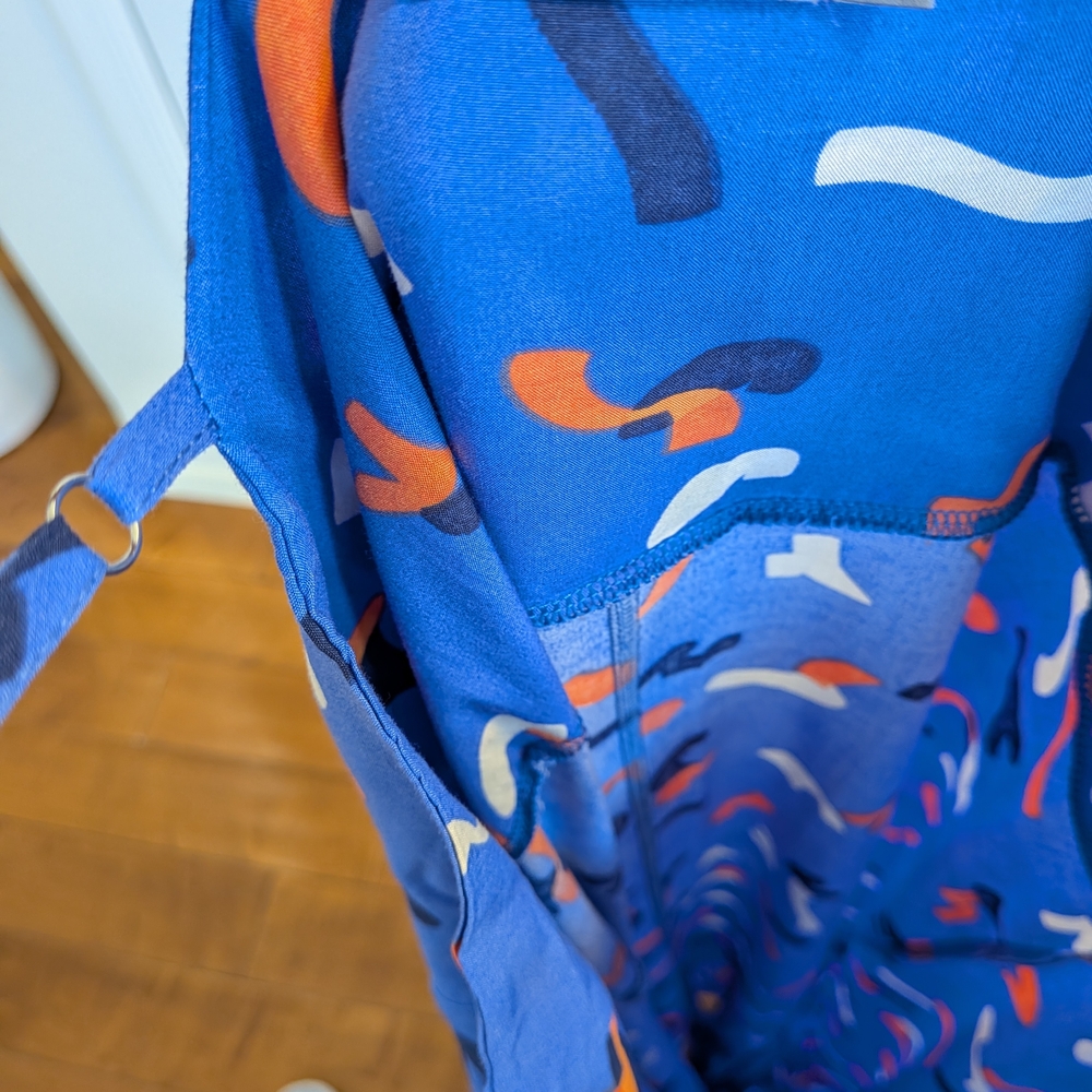 Blue Abstract Pattern Maxi Dress - Picture 9 of 12